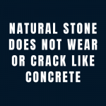 natural stone paving does not crack like concrete paving