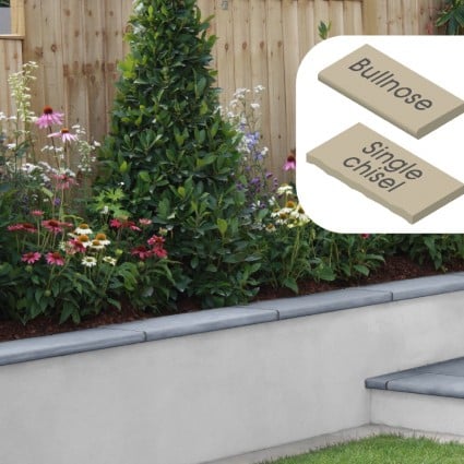 WALL COPING - 'Classicstone' Steel Blue-Natural Limestone with a Cleft Surface & Choice of Edge