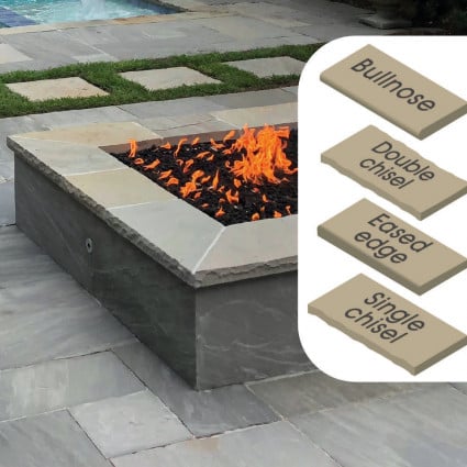 WALL COPING - 'Classicstone' Promenade-Natural Sandstone with a Cleft Surface & Choice of Edge