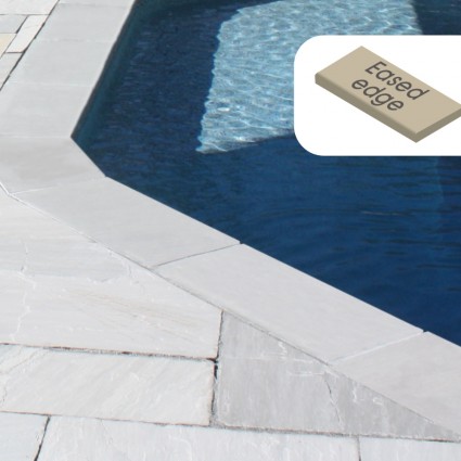 POOL COPING - 'Premiastone' Platinum-Natural Sandstone with a Smooth Finish & Eased Edge