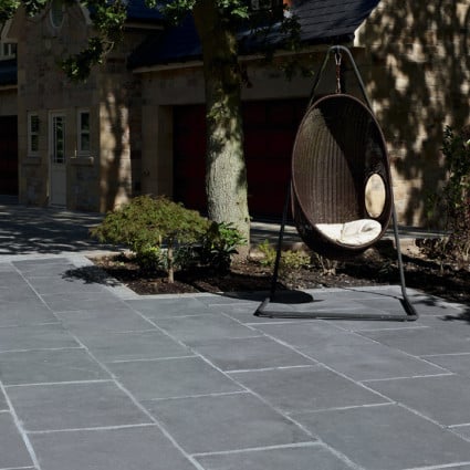 PATIO PAVERS - 'Classicstone' Charcoal-Natural Limestone with a Cleft Finish