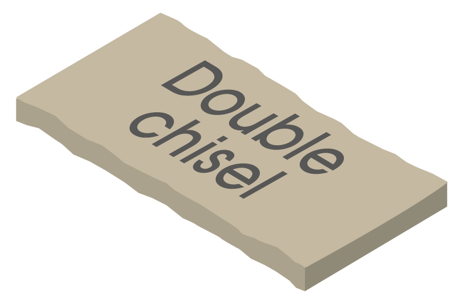 Double eased edge