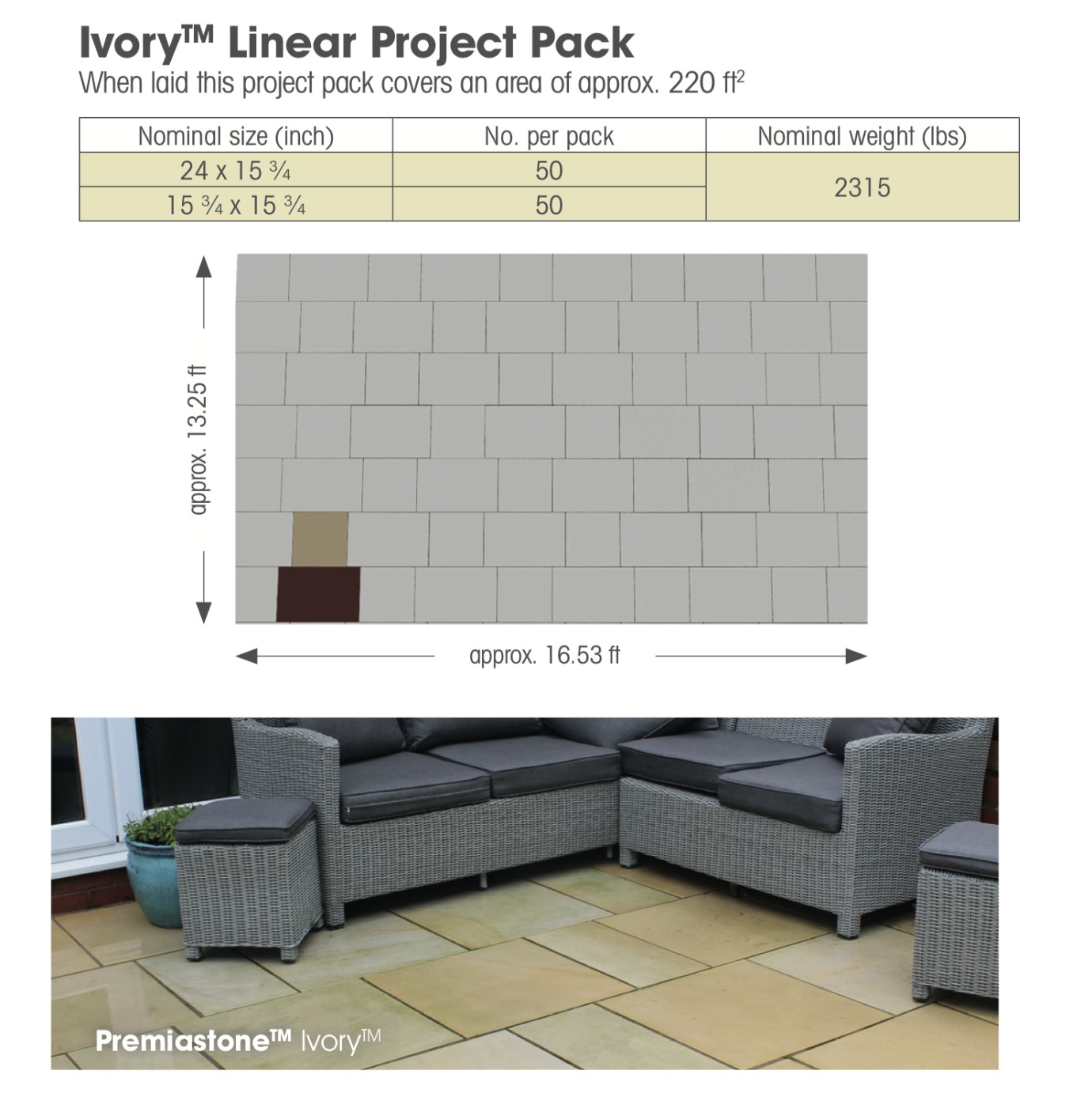 Ivory laying pattern