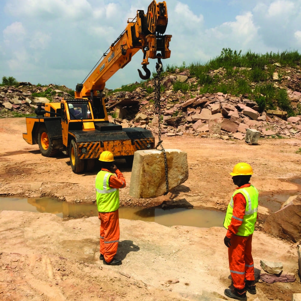 Quarrying natural stone